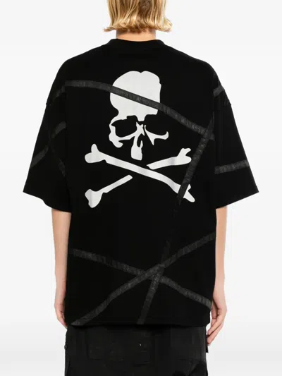 Mastermind Japan Logo-print Panelled T-shirt In Black
