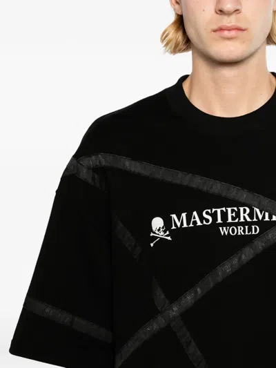 Mastermind Japan Logo-print Panelled T-shirt In Black