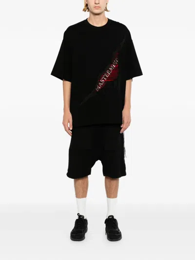 Mastermind Japan Distressed Ripped T-shirt In Black