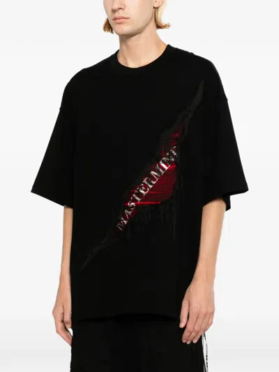 Mastermind Japan Distressed Ripped T-shirt In Black