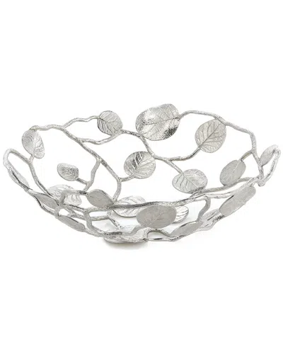 Michael Aram Botanical Leaf Bread Basket In Silver