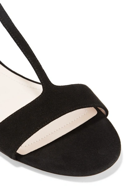 Shop Nicholas Kirkwood Casati Embellished Suede Sandals In Black