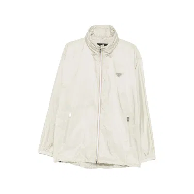 Prada Long-sleeves Jacket In Neutral