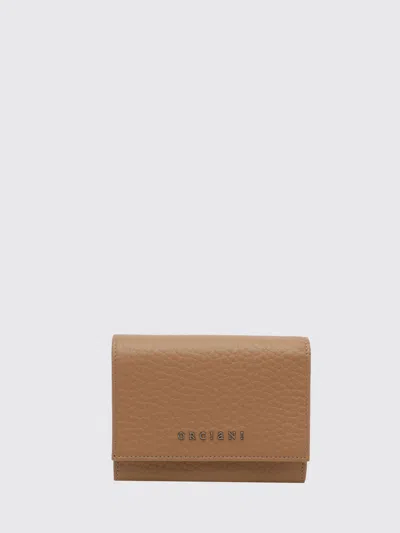 Orciani Small Leather Wallet In Black