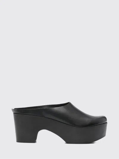 Daniela Gregis Leather Mules In Black