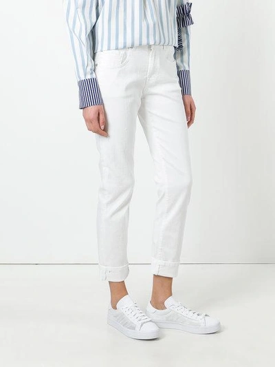 Shop 7 For All Mankind Straight-leg Jeans In White