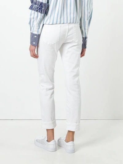 Shop 7 For All Mankind Straight-leg Jeans In White