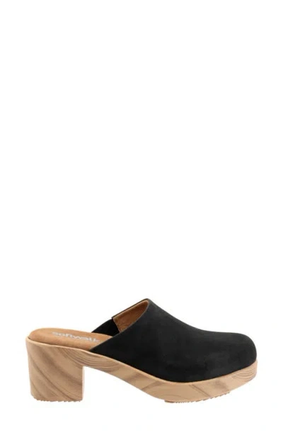 Softwalk Wide Width Felida Clog In Black