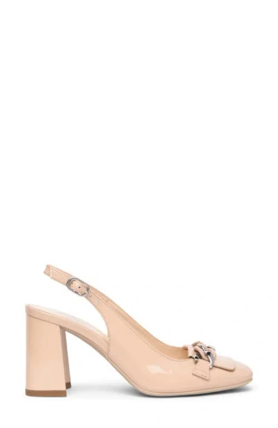 Nerogiardini Chain Slingback Pump In Neutral