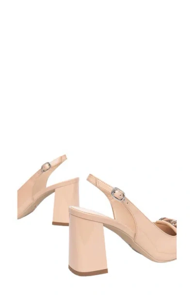 Nerogiardini Chain Slingback Pump In Neutral