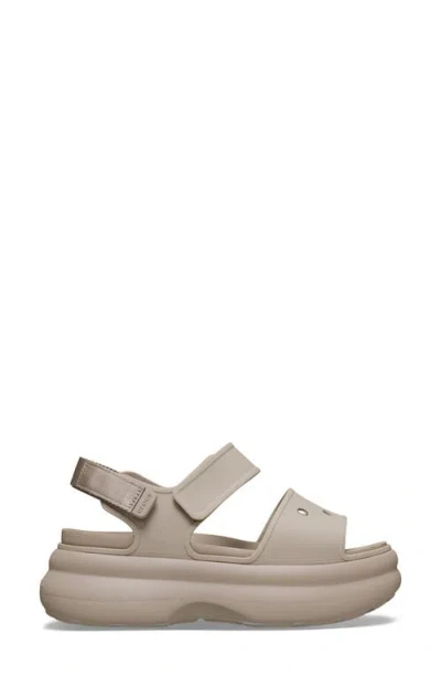 Crocs Soho Platform Sandal In Gray