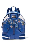 MOSCHINO Embroidered leather backpack