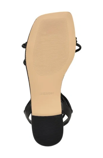 Nine West Niraa Ankle Wrap Sandal In Black