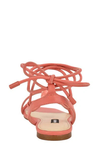 Nine West Niraa Ankle Wrap Sandal In Orange