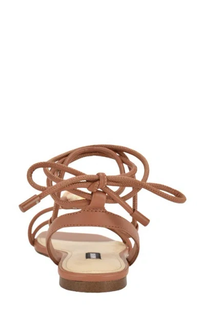 Nine West Niraa Ankle Wrap Sandal In Brown