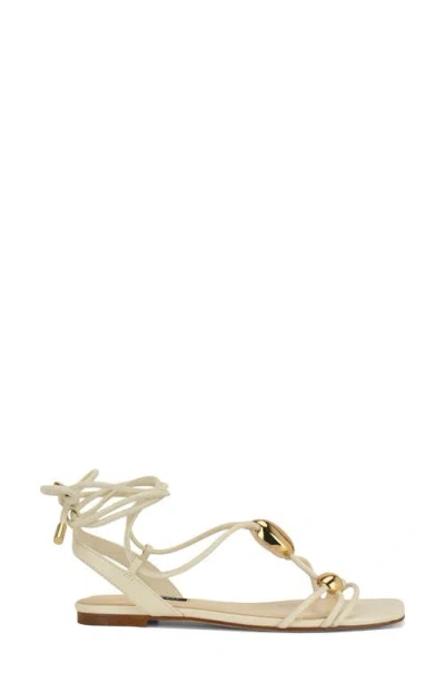 Nine West Niraa Ankle Wrap Sandal In White