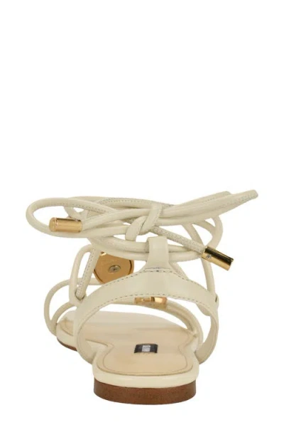 Nine West Niraa Ankle Wrap Sandal In White
