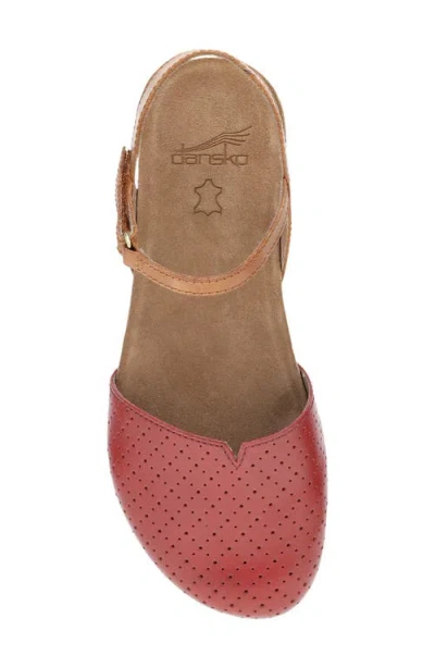 Dansko Rowan Flat In Red