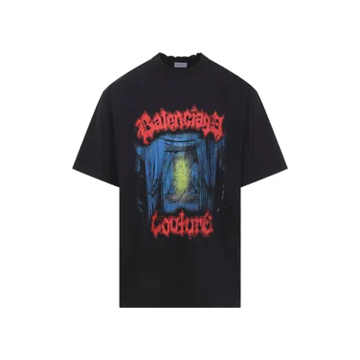 Balenciaga Cotton Salon De Couture Gothic T-shirt In Multi