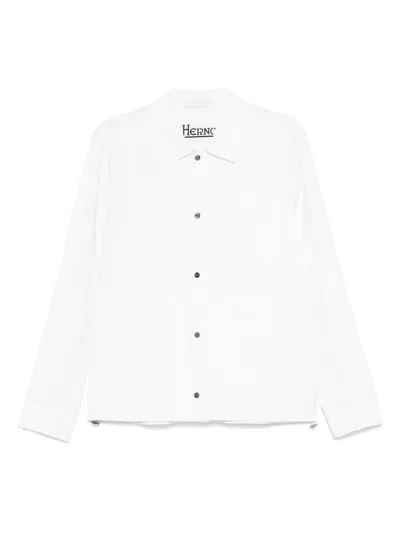 Herno Button Jacket In White