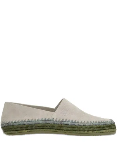 Loewe Grey Suede Espadrilles In Gray