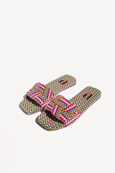 Amambaih Martina Flat Mules In Multi