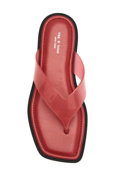 Rag & Bone Gracie Jelly Flat Thong Sandals In Multi