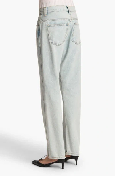 Khaite Callum Mid-rise Straight-leg Jeans In Blue
