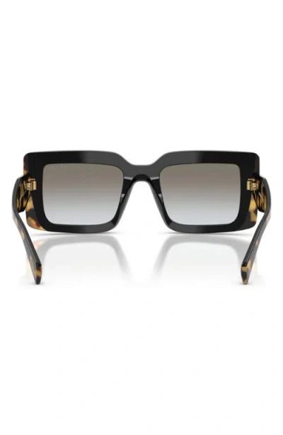 Prada 53mm Rectangular Sunglasses In Brown