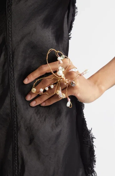Isshi Chō Statement Ring In Gold