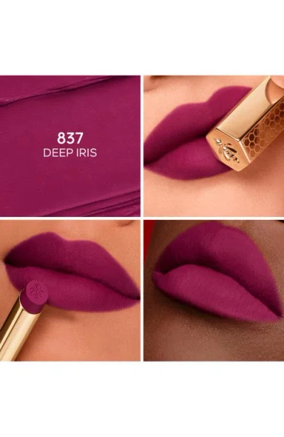 Guerlain 837 Deep Iris Kisskiss Honey-infused Intense Lipstick Refill 1.85g In Purple