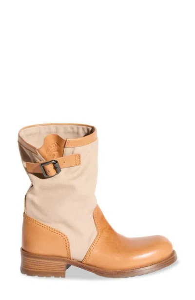 Prada Canvas Boot In Brown