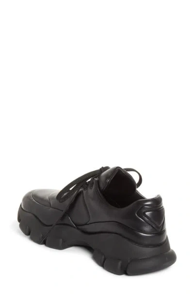 Prada Monolith Athletic Sneaker In Black