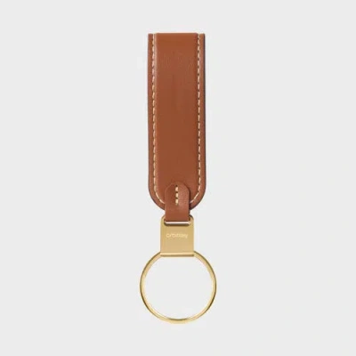 Orbitkey Leather Loop Keychain In Brown