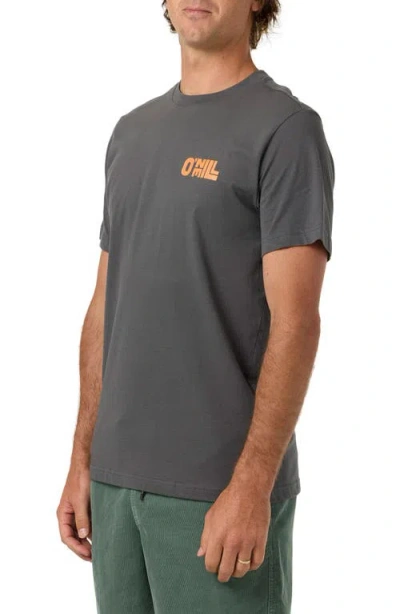 O'neill Sun Stack Cotton Graphic T-shirt In Gray