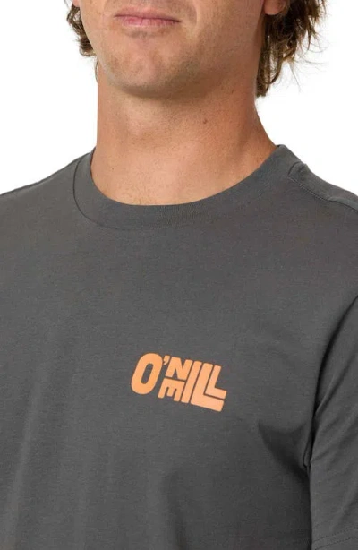 O'neill Sun Stack Cotton Graphic T-shirt In Gray