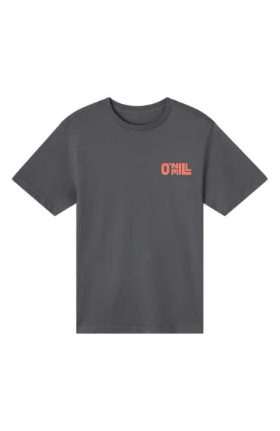 O'neill Sun Stack Cotton Graphic T-shirt In Gray