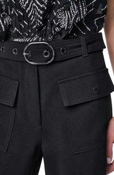 Dkny Belted Patch Pocket Short In Black