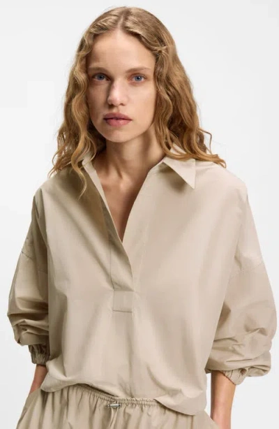Hugo Boss Boss Batefa Full Sleeve Pullover In Neutral