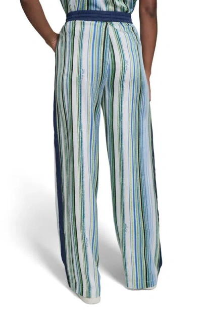 Karl Lagerfeld Paris Stripe Wide Leg Pants In Multi