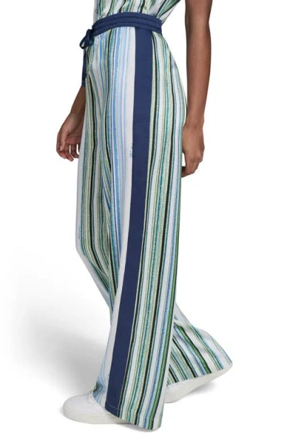 Karl Lagerfeld Paris Stripe Wide Leg Pants In Multi