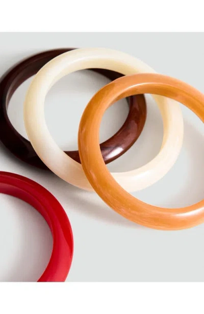Mango 4-pack Bangle Bracelets In Multi