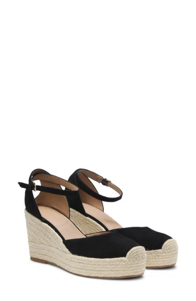 Hugo Boss Boss Madeira Espadrille Platform Wedge Pump In Black | ModeSens