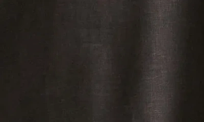 Universal Standard Button Back Linen Blend Polo In Black