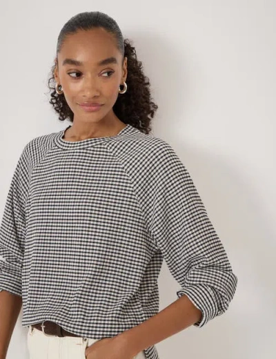 Hush Matilda Gingham Raglan Top In Multi