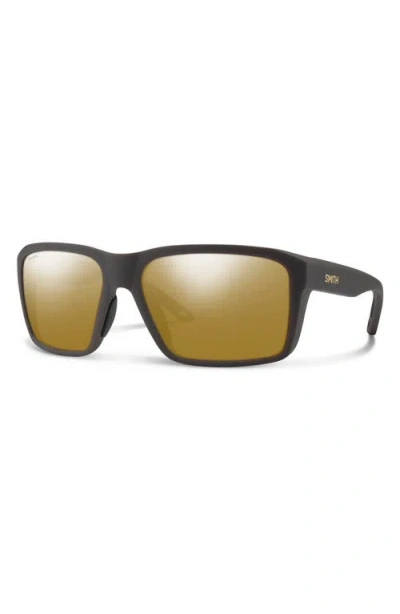 Smith Riptide 61mm Polarized Sport Square Sunglasses In Brown