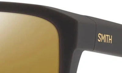 Smith Riptide 61mm Polarized Sport Square Sunglasses In Brown