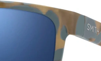 Smith Riptide 61mm Polarized Sport Square Sunglasses In Blue