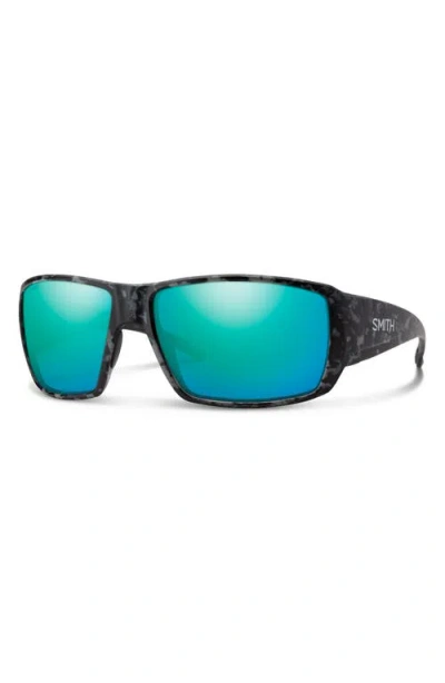 Smith Guide's Choice 62mm Polarized Oversize Wraparound Sunglasses In Multi