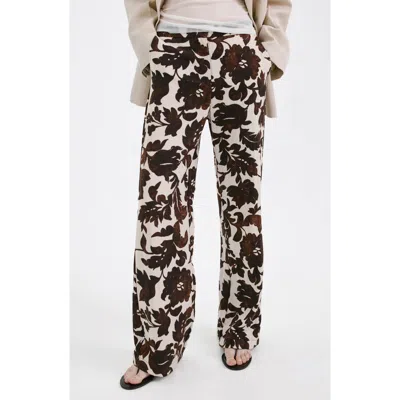 Mango Floral Pants In Multi